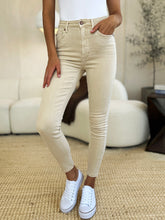 Judy Blue Full Size Garment Dyed Tummy Control Skinny Jeans BONE OutfitFlow