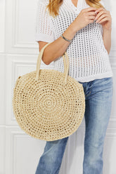 Justin Taylor Beach Date Straw Rattan Handbag in Ivory Ivory One Size OutfitFlow