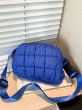 Bubble Texture Adjustable Strap Crossbody Bag Royal Blue One Size OutfitFlow