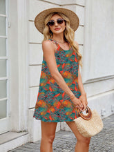 Printed Mini Cami Dress Orange OutfitFlow