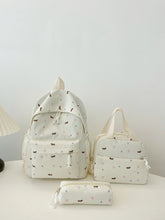 3-Piece Daisy Print Canvas Bag Set Beige onesize OutfitFlow
