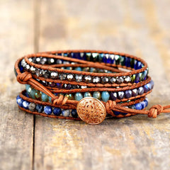 Lapis Lazuli Layered Bracelet OutfitFlow