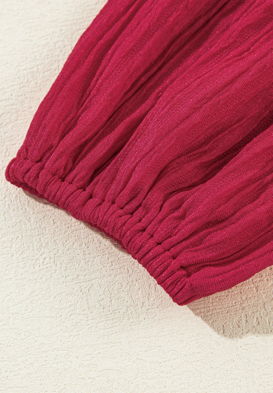 Frill Notched Long Sleeve Dress OutfitFlow