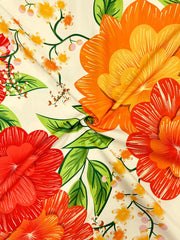 Floral Print V-Neck Maxi Dress Trendsi