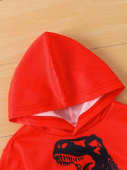 Children's Dinosaur Long Sleeve Hoodie and Pants Set Trendsi