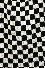 Fame Checkered Pattern Tote Bag