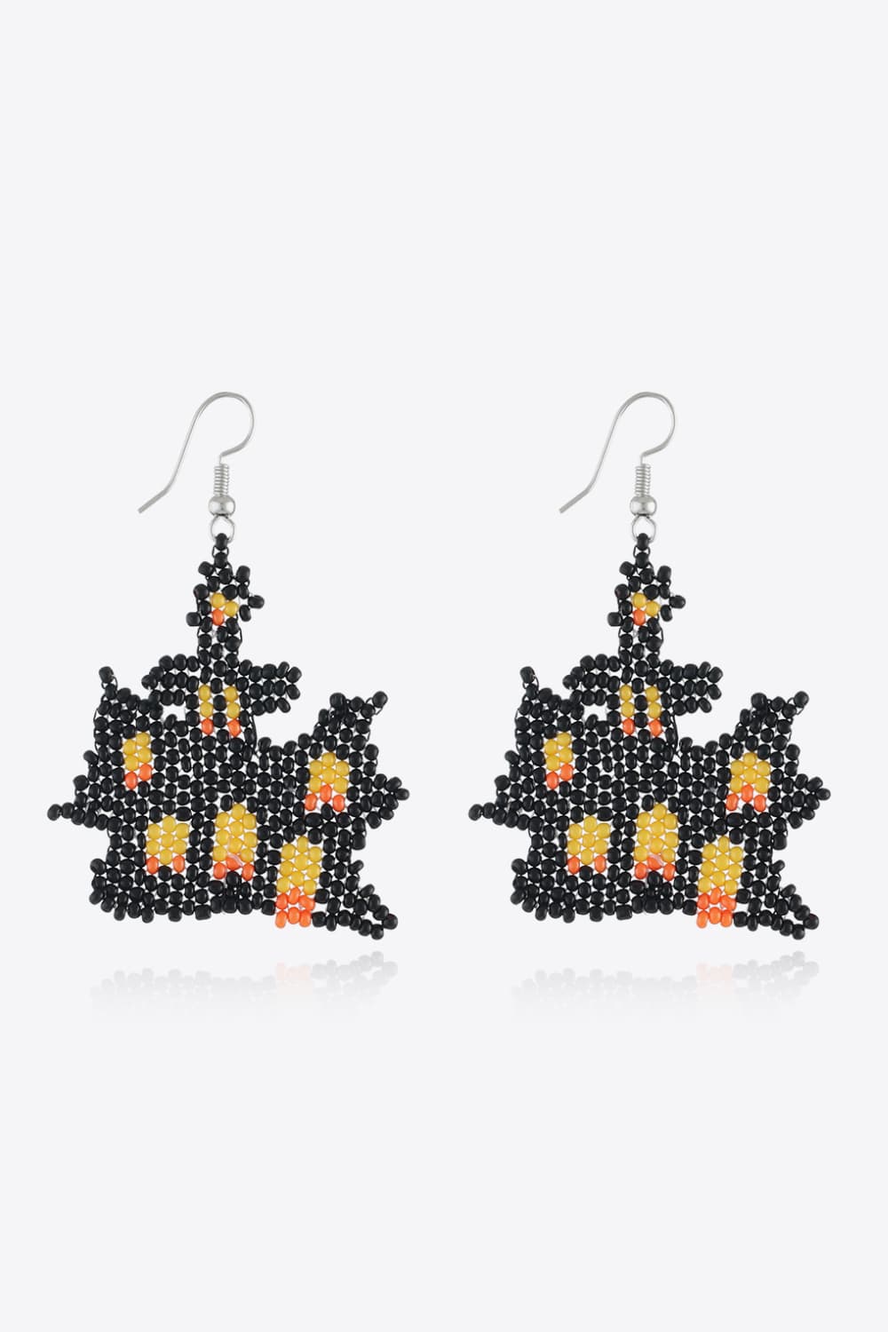 Halloween Theme Earrings Castle One Size OutfitFlow