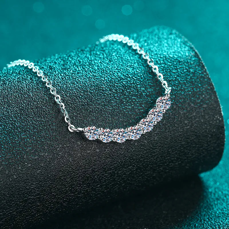 1.4 Carat Moissanite 925 Sterling Silver Necklace OutfitFlow