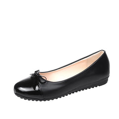Round Toe Bow Flats OutfitFlow