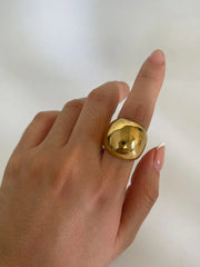 2-Piece Stainless Steel Bubble Shape Ring OutfitFlow