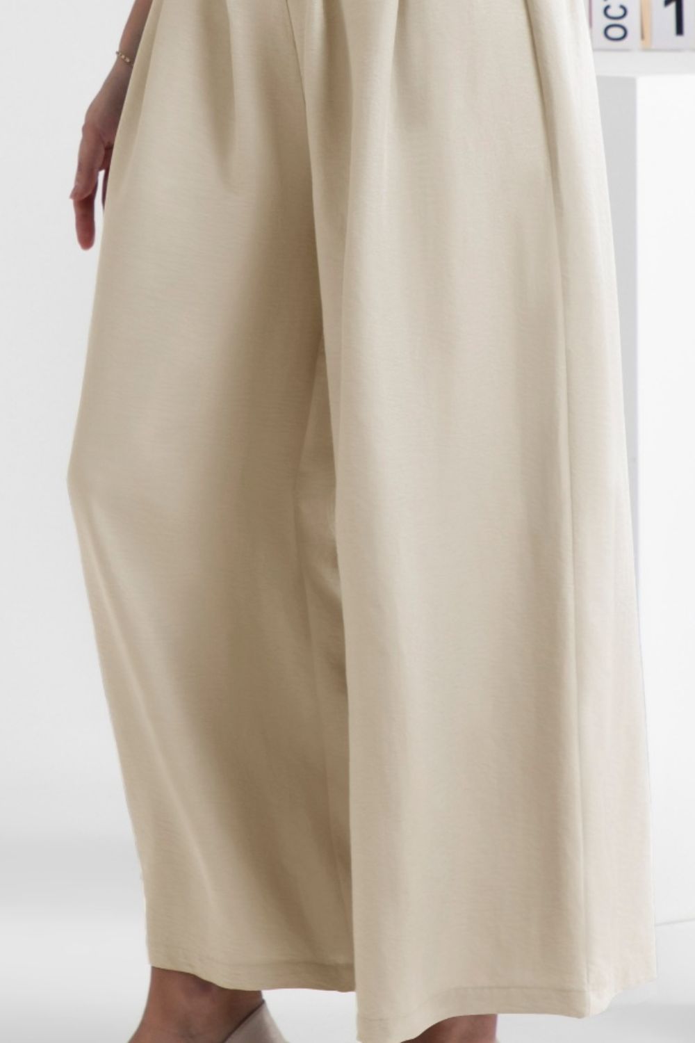 Outfit Flow - FAM-FAM Wide Leg Elastic Waist Pants