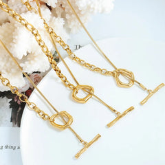 Titanium Steel Chain Necklace OutfitFlow