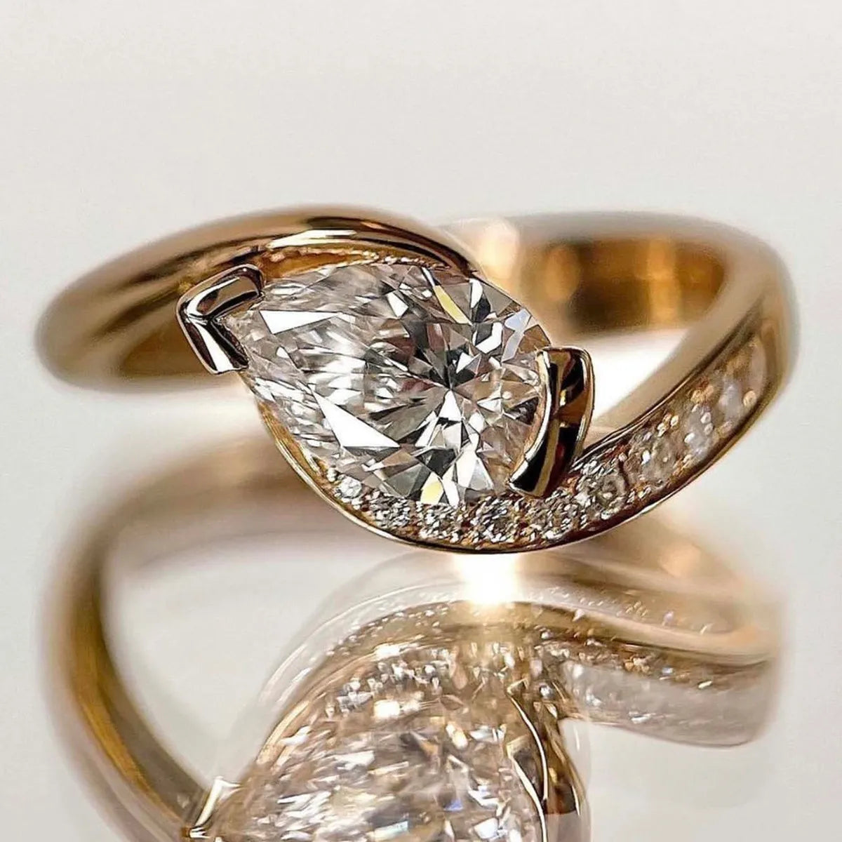 1.5 Carat Moissanite 925 Sterling Silver Ring OutfitFlow