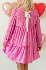 Tiered Flounce Sleeve Mini Dress OutfitFlow
