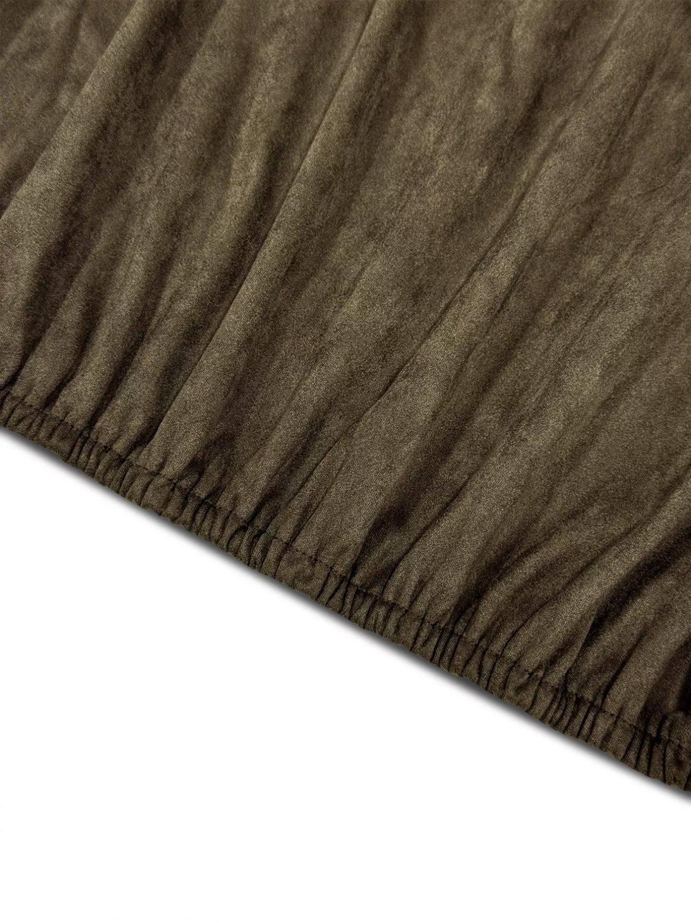 Plus Size Suede Cropped Bomber Jacket OutfitFlow