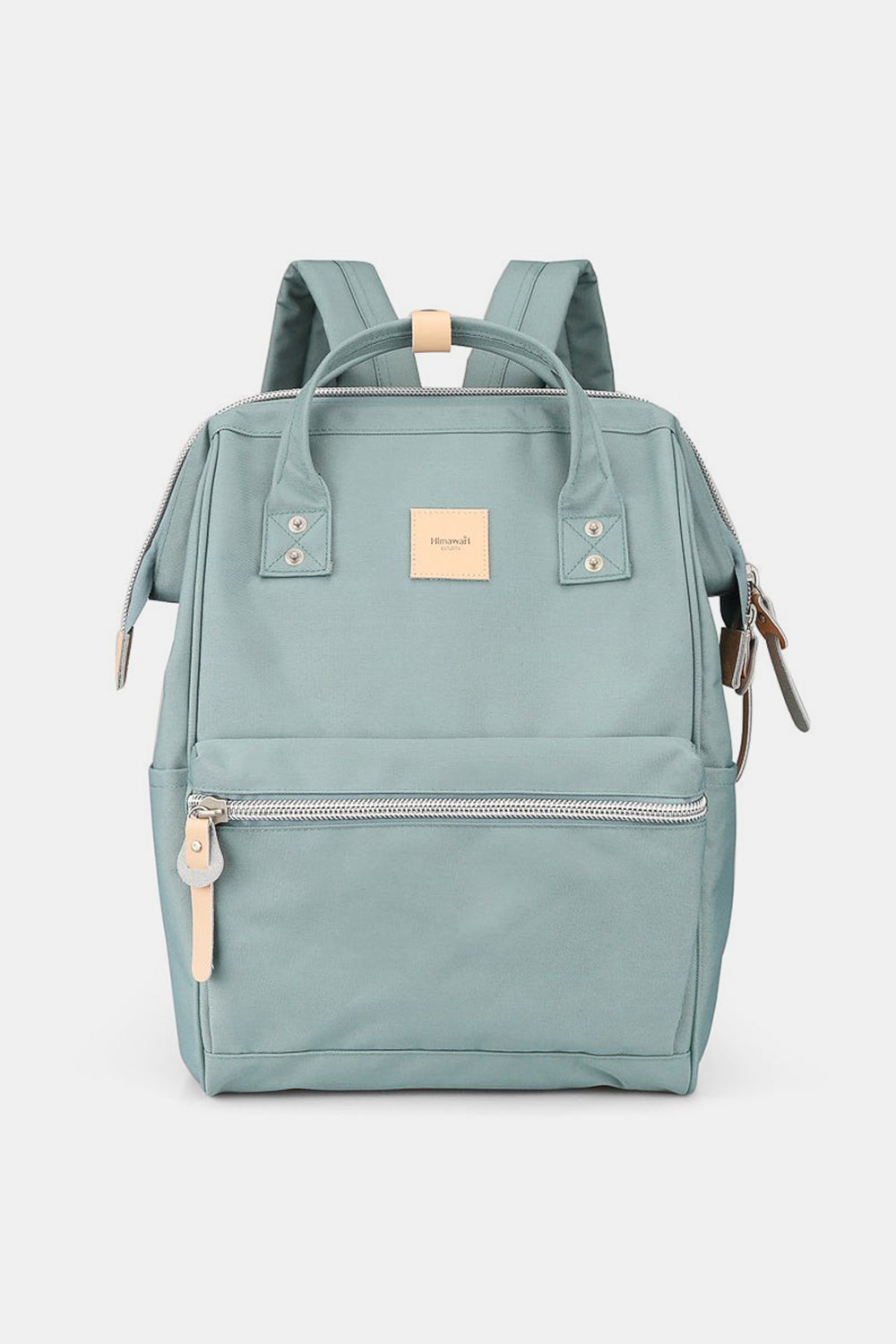 Himawari Water Resistant Canvas Backpack Bag with Side Pockets Teal One Size OutfitFlow
