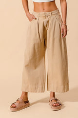 SO ME Mid Rise Wide Leg Chino Pants With Pockets OutfitFlow