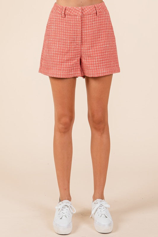 Mittoshop Tweed Classic Shorts with Side Pockets OutfitFlow