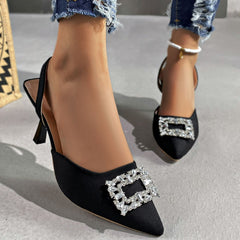 Point Toe Kitten Heels Pumps OutfitFlow