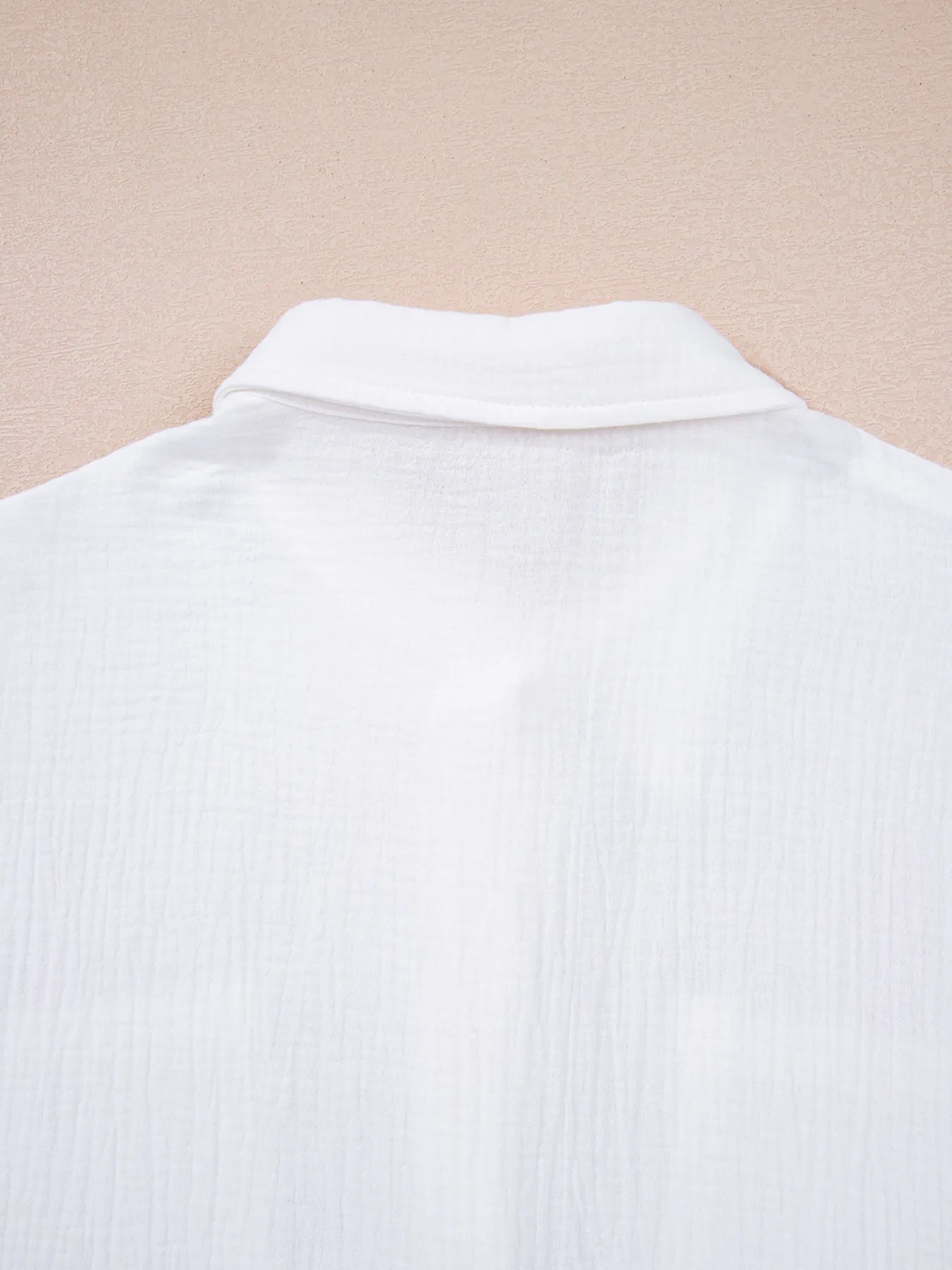 Lace Sleeve Button Down Shirt OutfitFlow