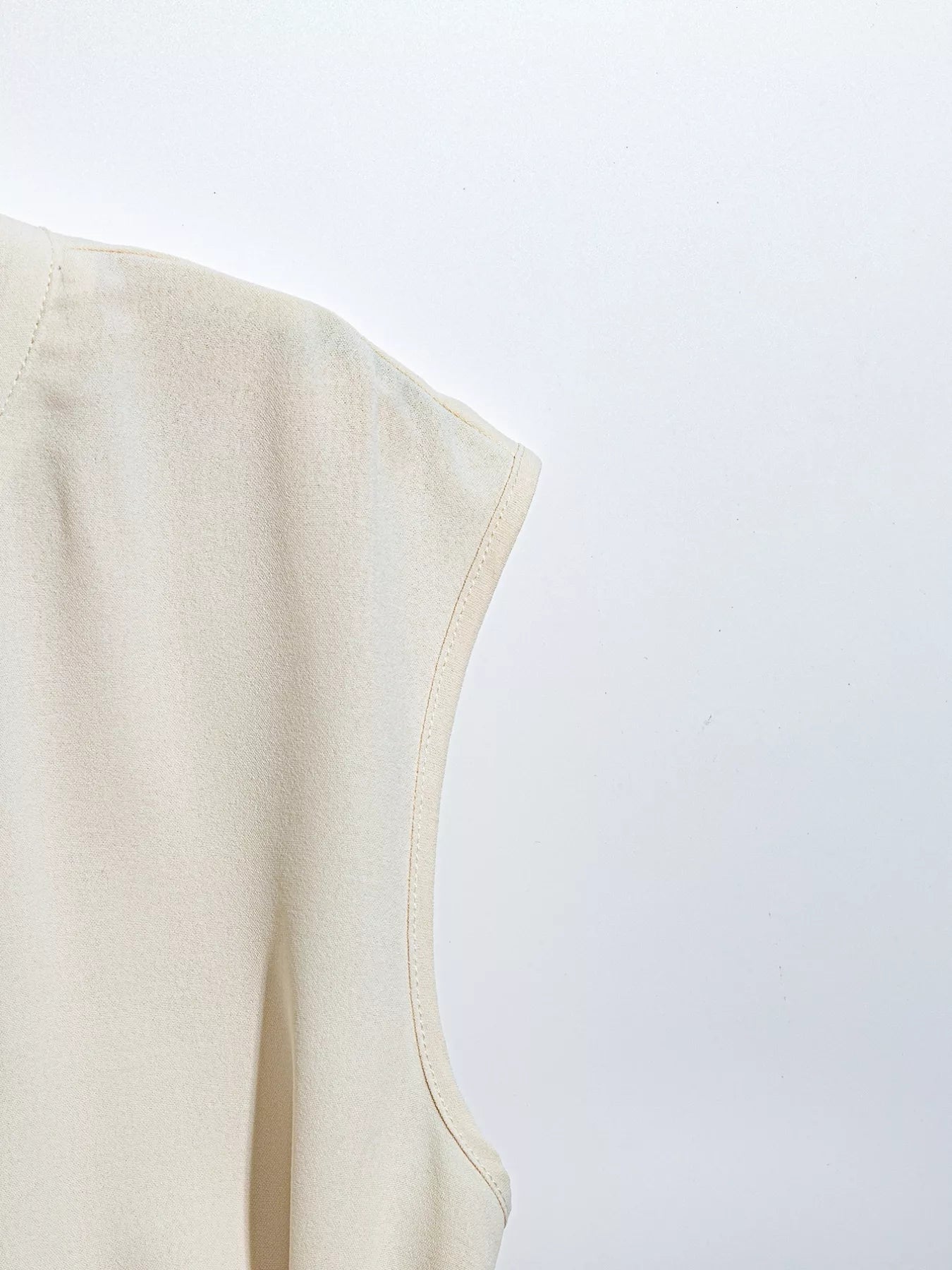 Sleeveless Pleated Blouse with Belt OutfitFlow