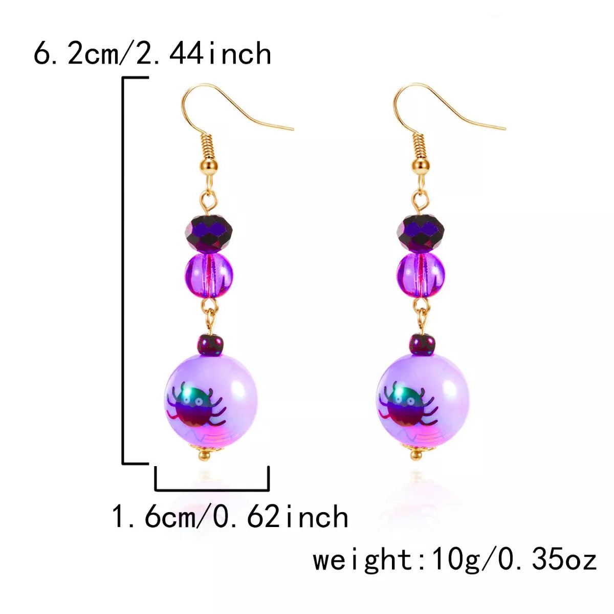 Halloween Acrylic Drop Earrings OutfitFlow