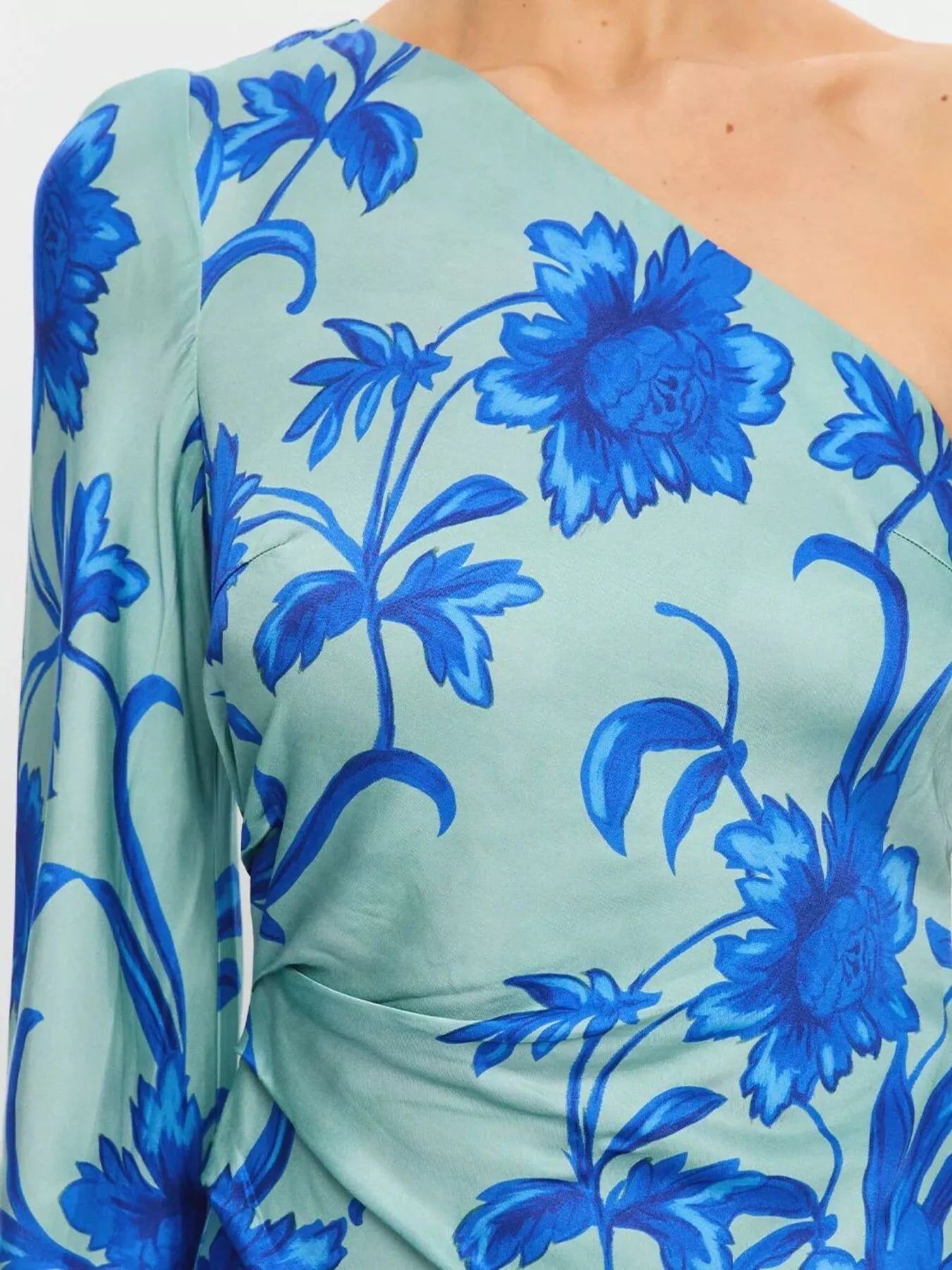 Floral Print One-Shoulder Maxi Dress OutfitFlow