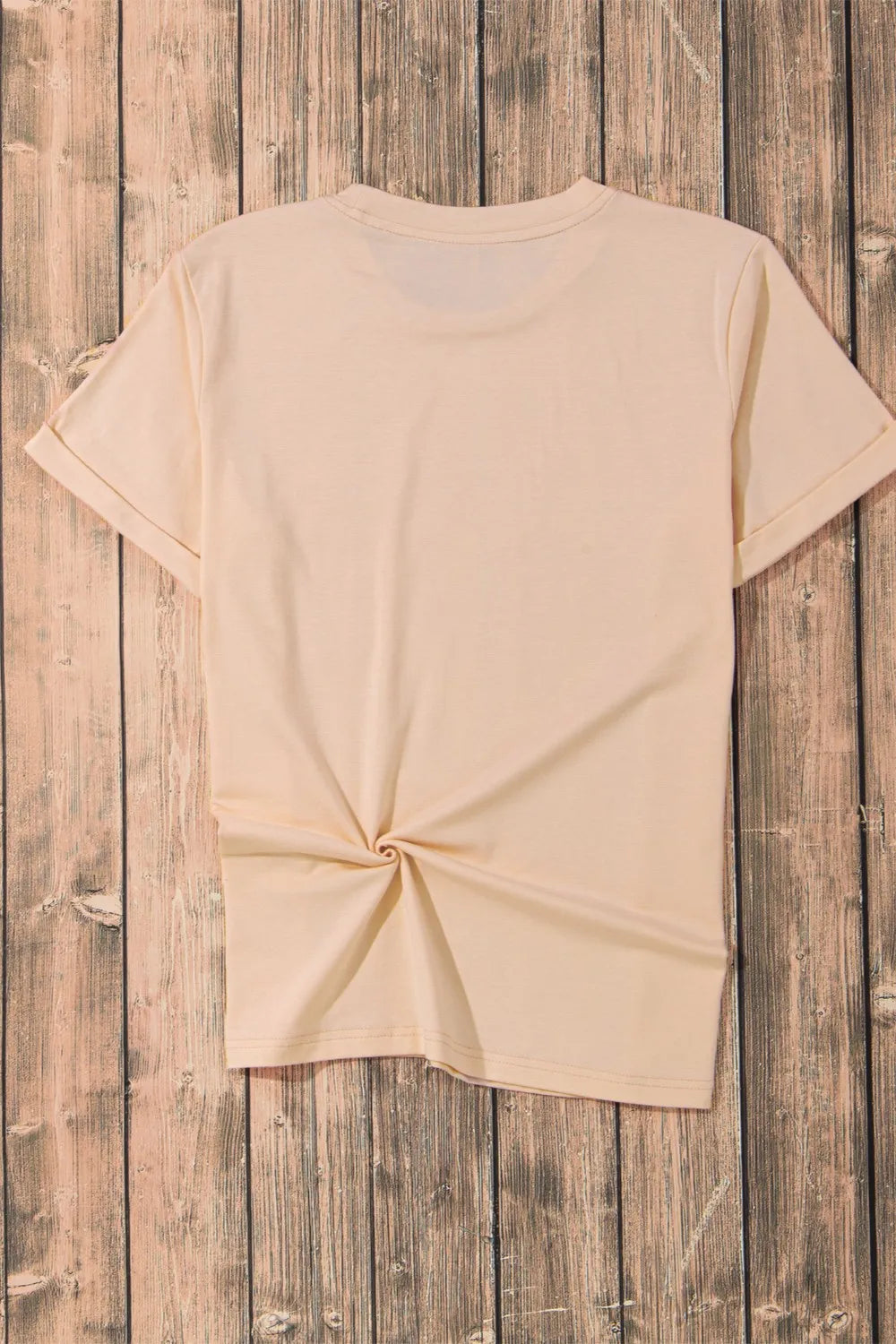 Pumpkin Round Neck Short Sleeve T-Shirt OutfitFlow