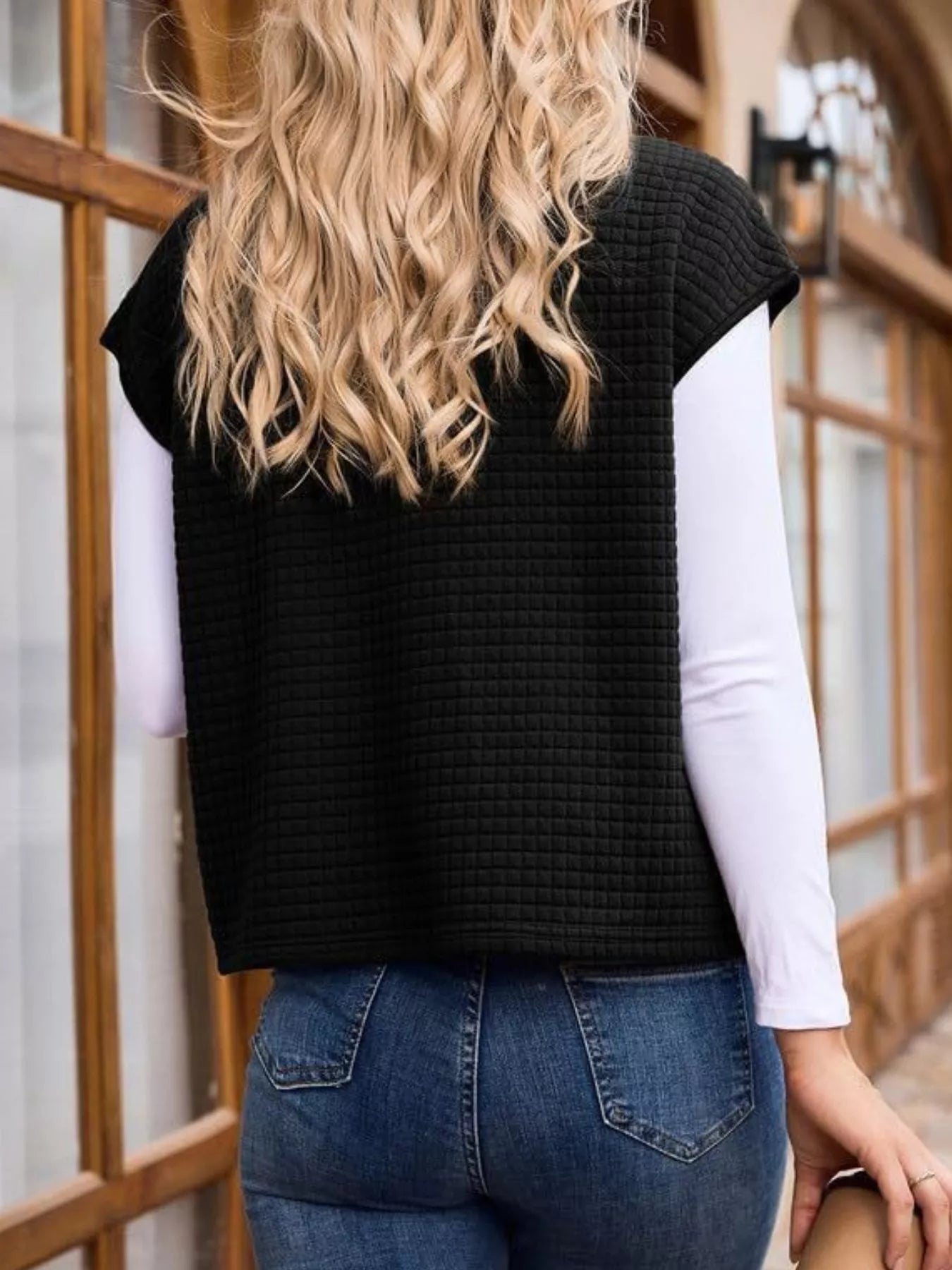 Zip-Up Vest Coat Trendsi