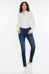 Kancan Mid Rise Super Skinny Jeans OutfitFlow