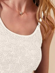 SO ME Two Tone Floral Seamless Tank Top OutfitFlow