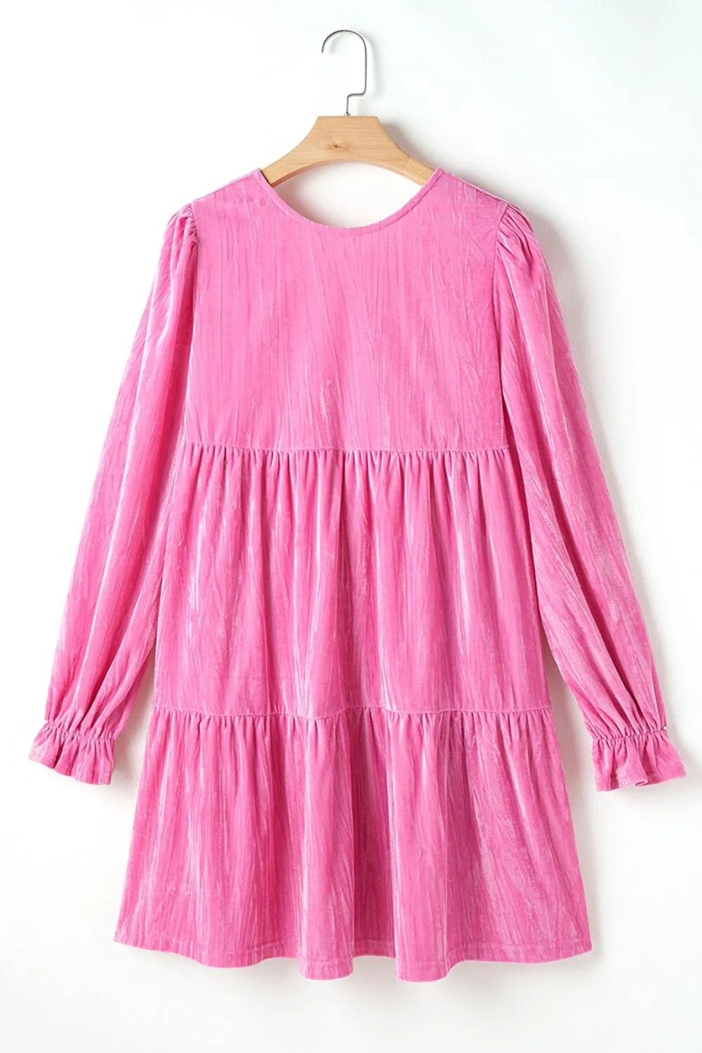 Tiered Flounce Sleeve Mini Dress OutfitFlow