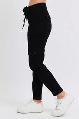 Judy Blue Full Size High Waist Cargo Cuffed Jogger Plus Size OutfitFlow