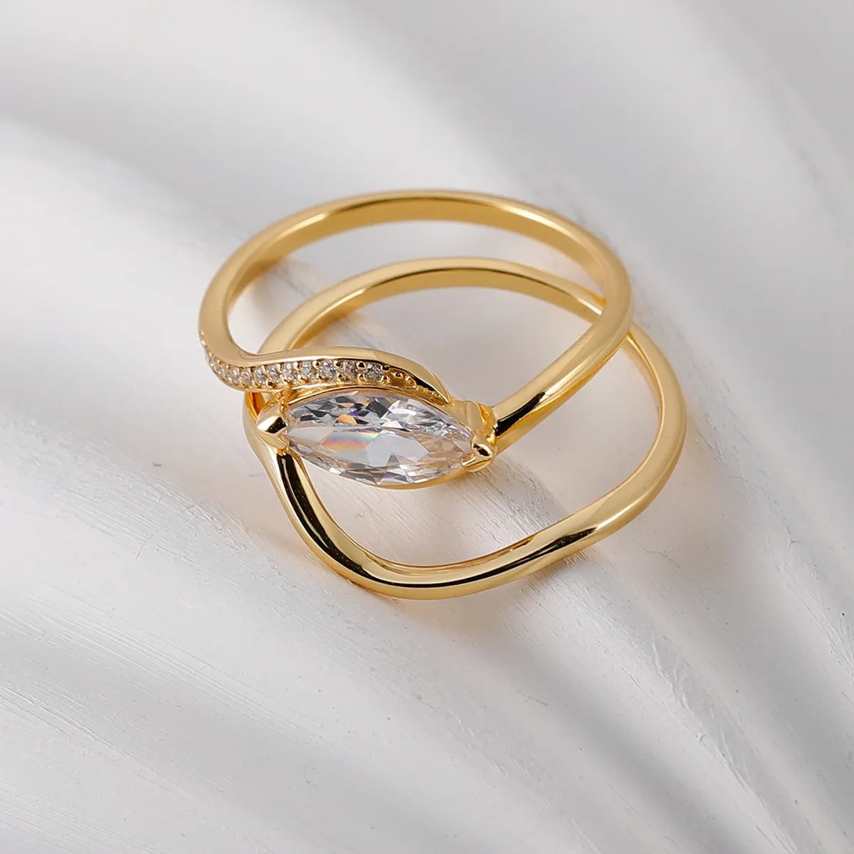 1 Carat Moissanite 925 Sterling Silver 2pcs Ring Set OutfitFlow