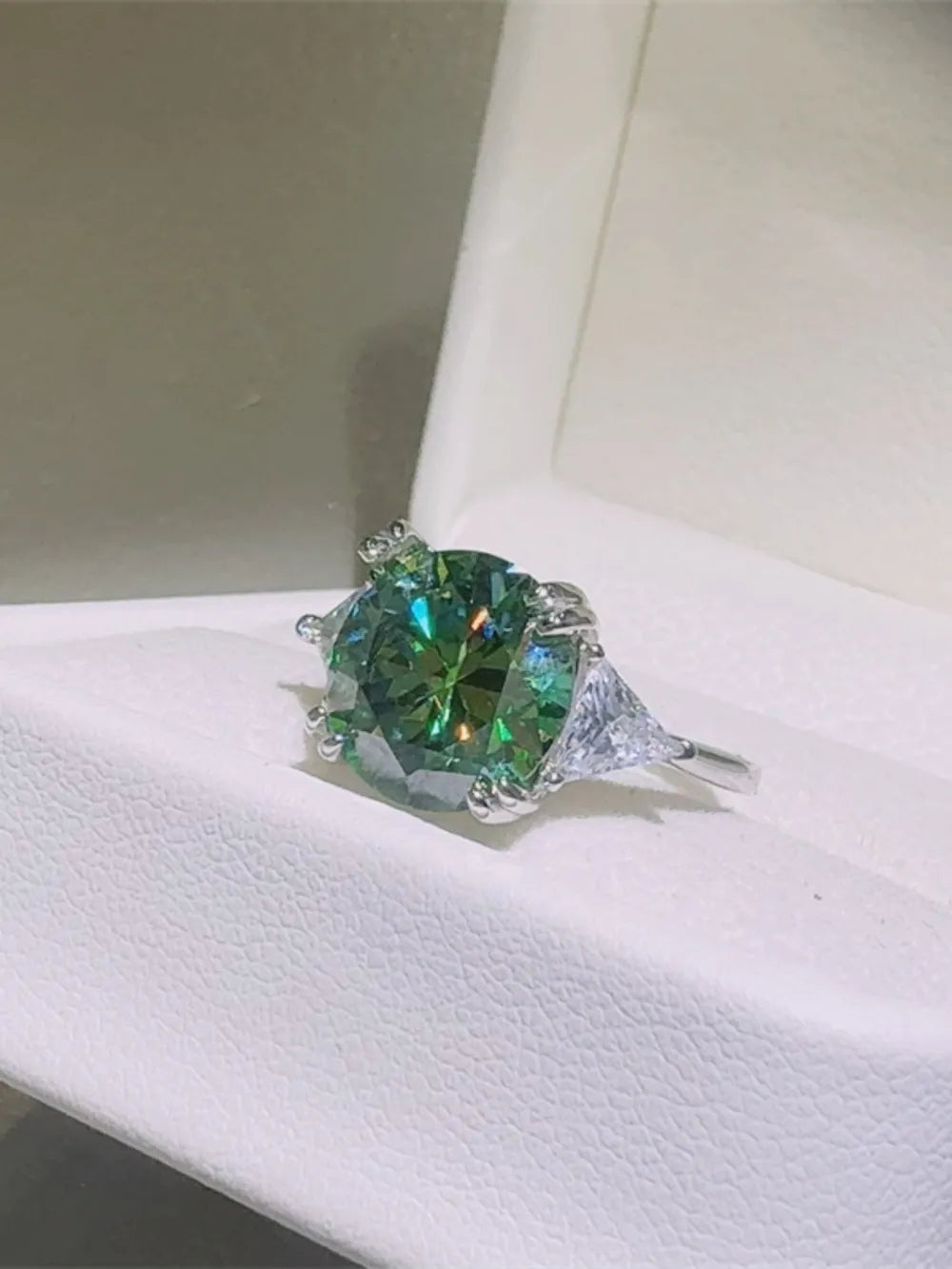 5 Carat Moissanite 925 Sterling Silver Ring OutfitFlow