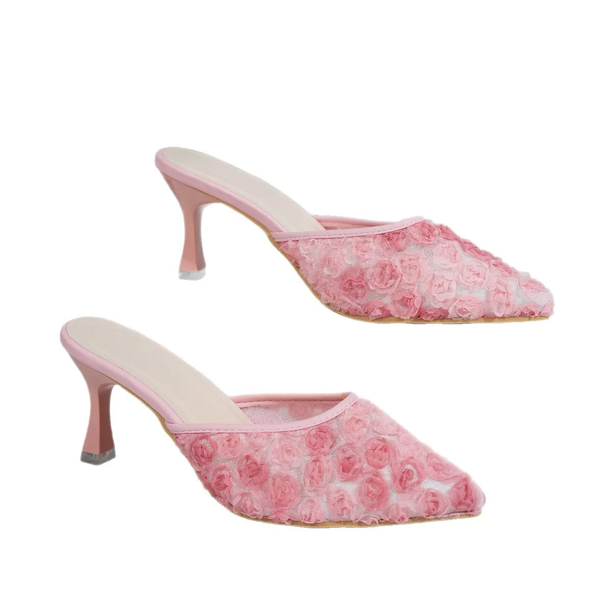 Point Toe Kitten Heels Sandals OutfitFlow