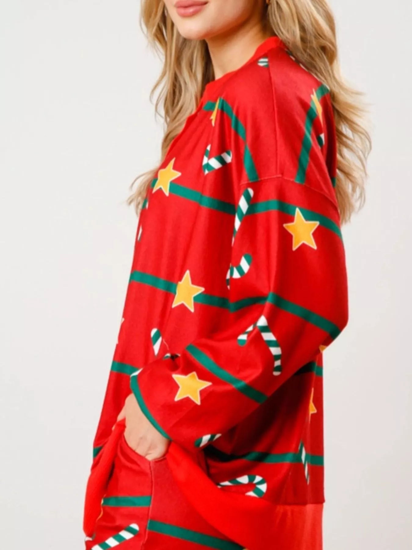 Christmas Long Sleeve Top and Pants Lounge Set OutfitFlow