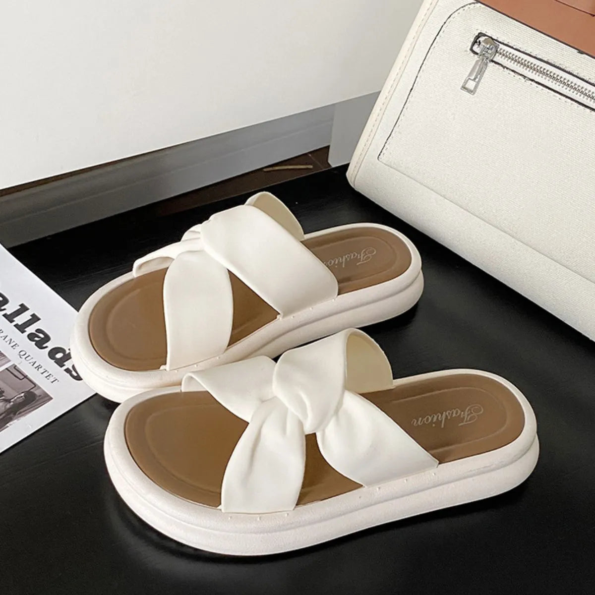 Open Toe Flats Sandals OutfitFlow