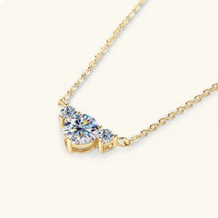 1.2 Carat Moissanite 925 Sterling Silver Necklace OutfitFlow