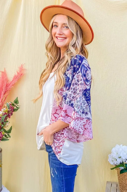 And The WhyFloral Print Bell Sleeve Top OutfitFlow