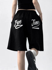 Drawstring Wide Leg Shorts OutfitFlow