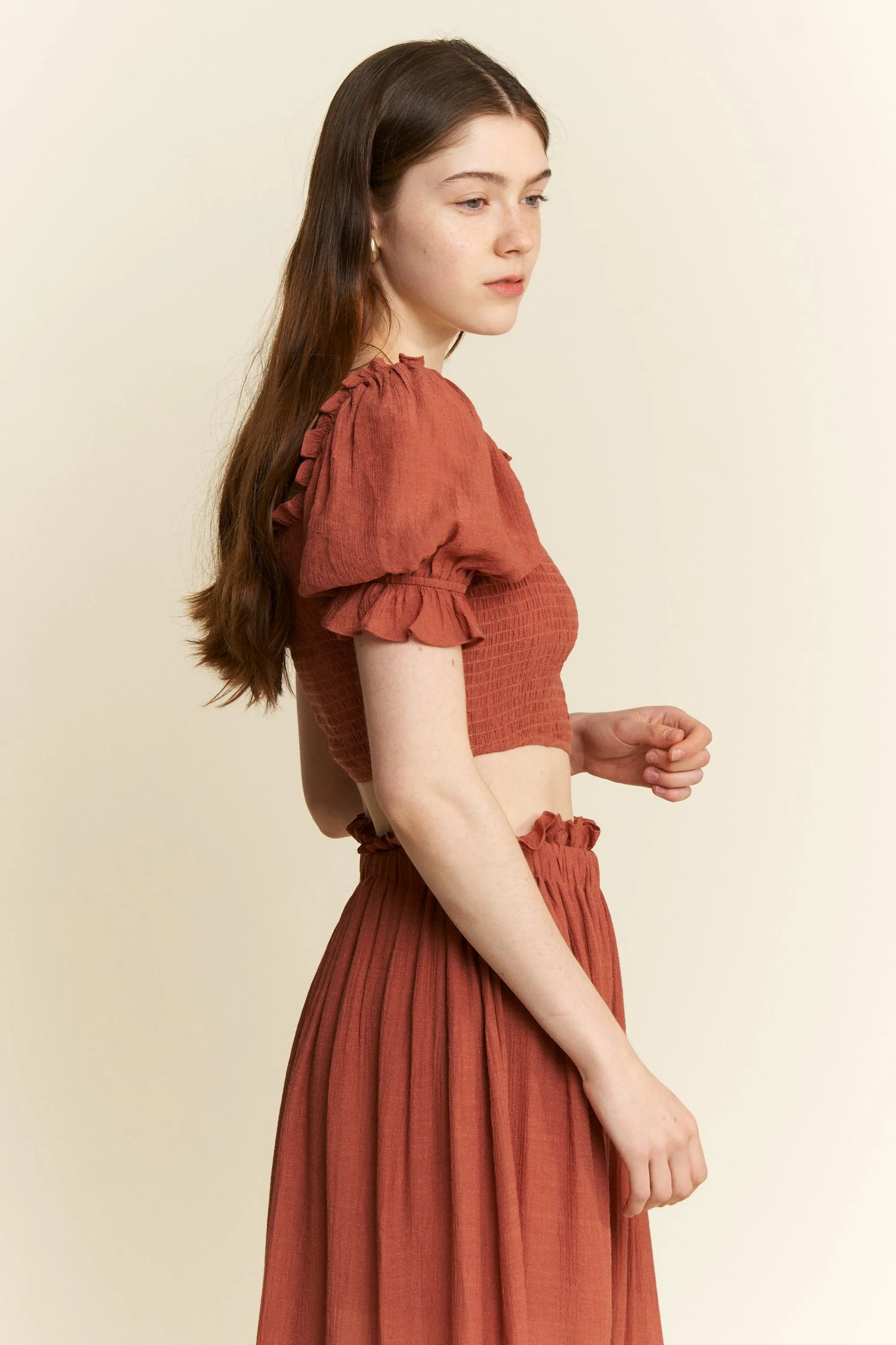 Jade By Jane 2 Piece Crop Top and Skirt Set OutfitFlow