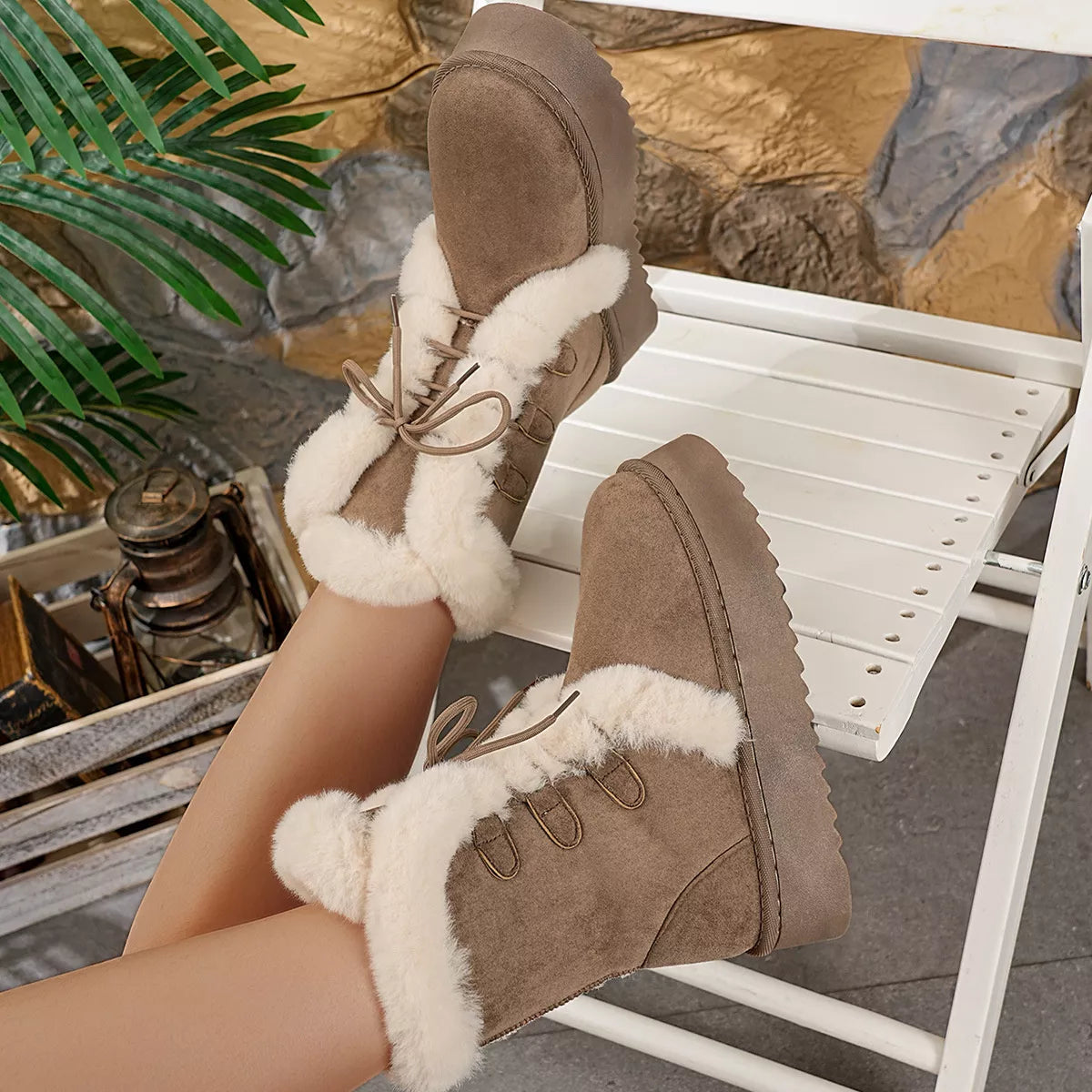 Round Toe Platform Boots OutfitFlow