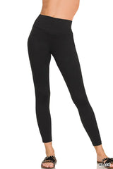 Zenana Brushed Microfiber Full Length Leggings OutfitFlow