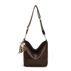 Leather Adjustable Strap Shoulder Bag OutfitFlow