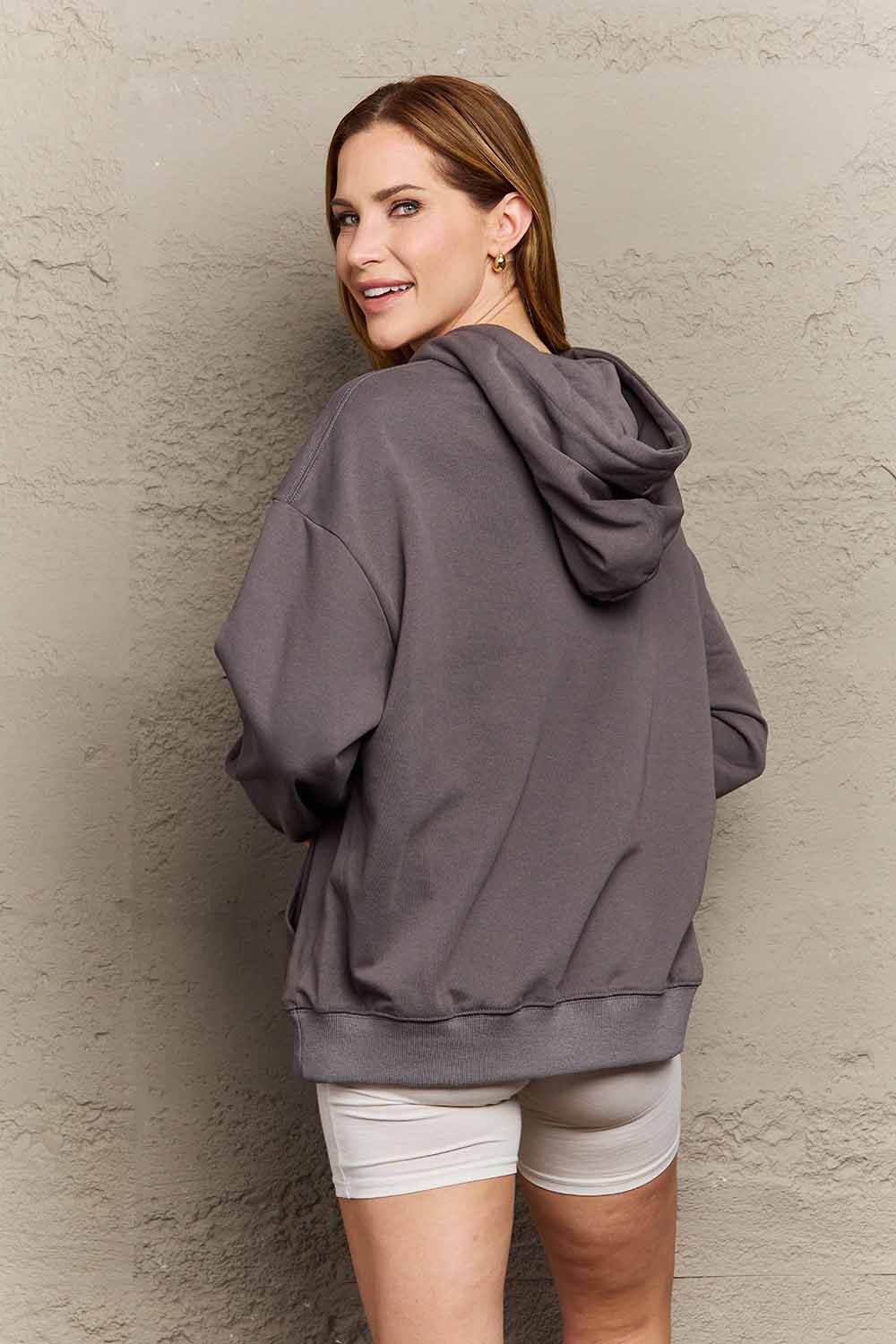 Outfit Flow - Simply Love Simply Love Full Size BE KIND TO YOURSELF Graphic Hoodie