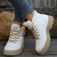 Warm Lined Ankle Boots with Buckle Detail Trendsi