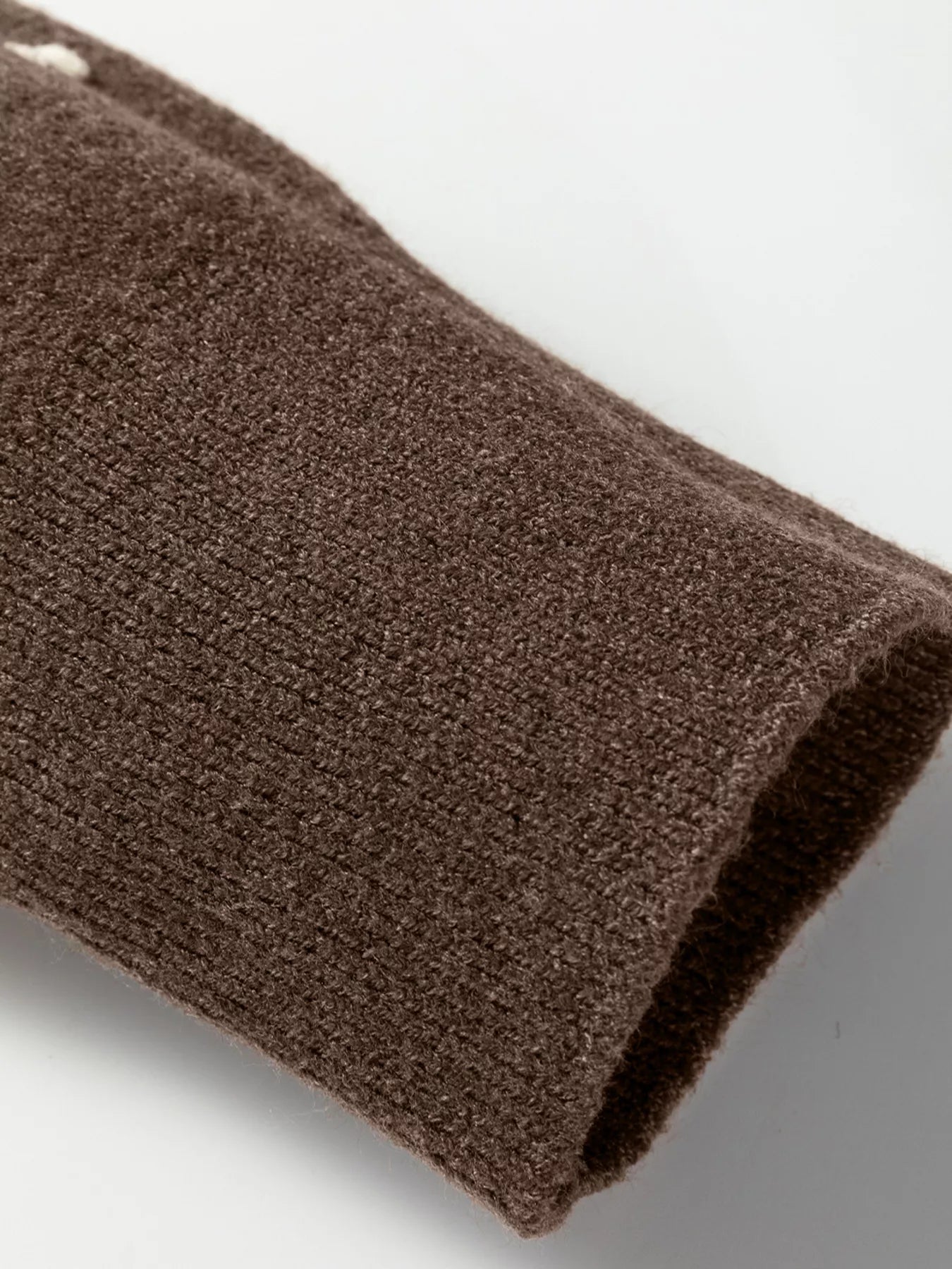 Dotted Print Ribbed Edge Knit Sweater OutfitFlow