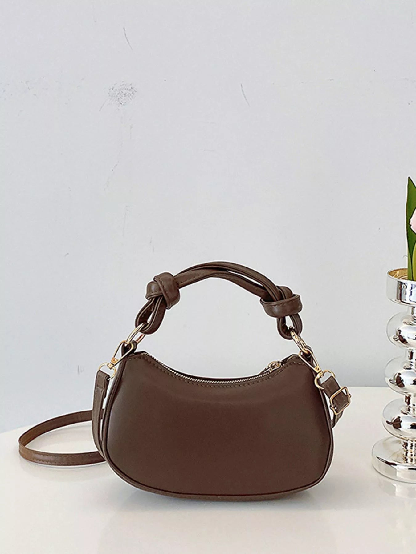 PU Leather Crossbody Bag OutfitFlow