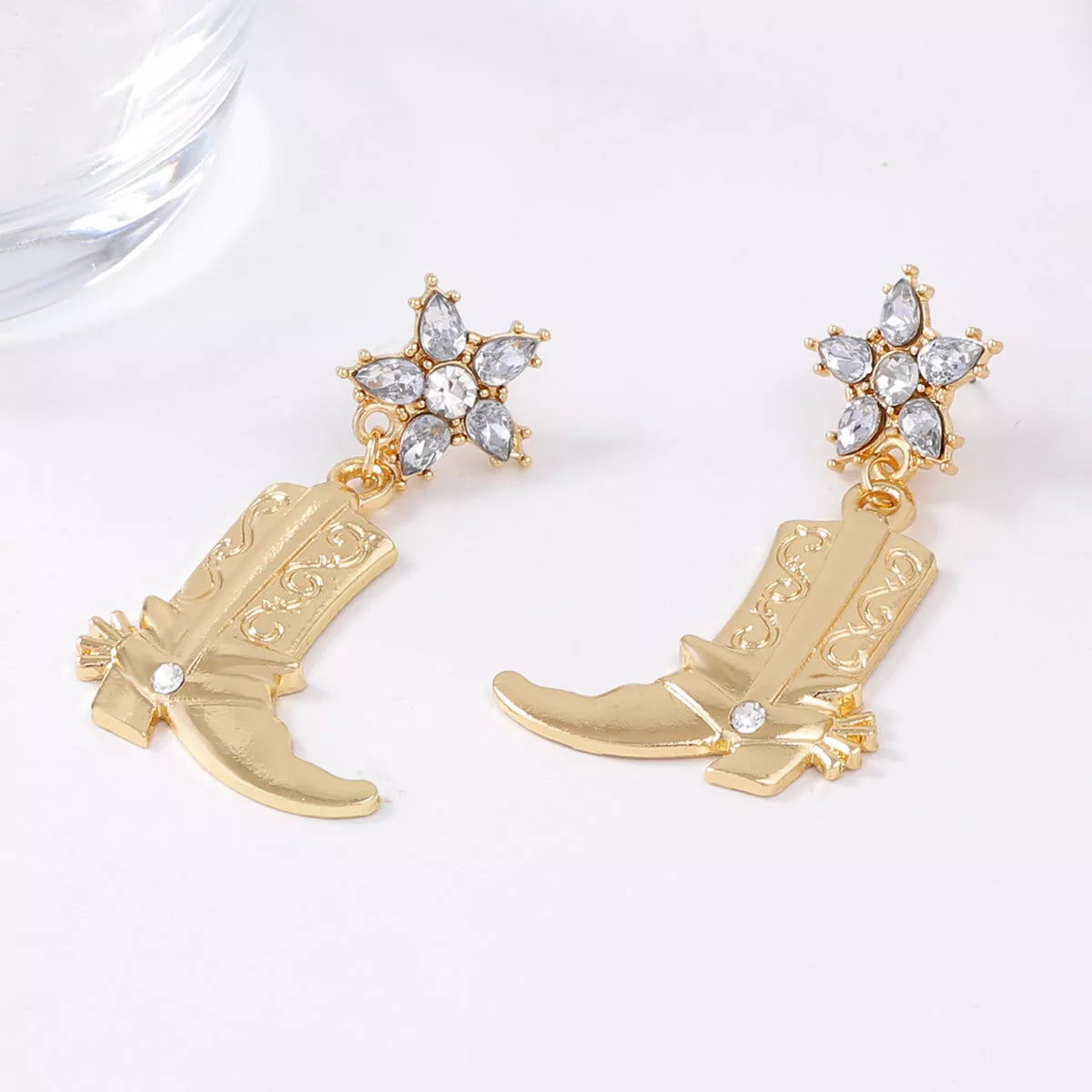 Western Style Boot Dangle Earrings OutfitFlow